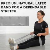 THERABAND Resistance Band, Silver, Super Heavy, 50-Yard Roll, Elastic Band for Strength Training, Stretching, Yoga, Pilates, Physical Therapy, Portable & Cut-to-Length, Color-Coded Levels