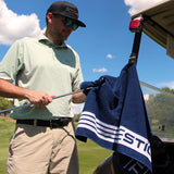 STICKIT XL Magnetic Golf Towel, Premium 35" x 20" Microfiber with Deep Waffle Pockets, Industrial Strength Magnet | Ultra-Absorbent