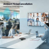Conference Speaker and Microphone, USB Speakerphone with 360° Omnidirectional Voice Pickup, Smart Voice Enhancement, Hi-Fi Sound, Echo & Noise Reduction for Business, Home Office, Online Meeting