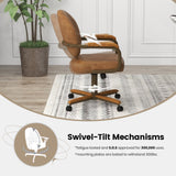 Set of 4 Chairs, Chairs with Wheels for Kitchen Room