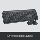 Logitech MX Master 3S for Business, Wireless Mouse with Quiet Clicks, 8K DPI, Secured Logi Bolt USB Receiver, Bluetooth, USB-C Charging, MagSpeed Scrolling, Windows/Mac/Chrome/Linux - Graphite