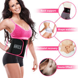 MORECOO Waist Trainer for Women/Men, Waist Sweat Band, Stomach Wrap, Belly Band Sweat Belt, Body Shaper Belt Red