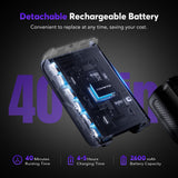 Comvtu Cordless Vacuum Cleaner for Home, 80,000PRM Powerful 4 in 1 Lightweight Stick Vacuum with 2 Adjustable Suctions, 2600mAh Rechargeable Vacuum Cleaners,Max 40 Mins Runtime (Deep Purple)