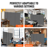 Room Divider, 4 Panel Room Divider, 136" W Folding Privacy Screen and Portable Partition Divider for Room Separation