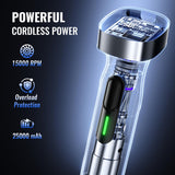 Turelar Cordless Immersion Blender with Rchargeable Battery, Portable Hand Blenders with Adjustable Speed, Hand Held Stick Mixer for Effortless Blending Shakes, Smoothies, Soups, Puree or Baby Food