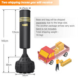 Dripex Freestanding Punching Bag with Stand, Heavy Boxing Bag with 19 Suction Cups Base - Stable Pedestal Punching Bag for Adult Youth MMA Boxing Training Home Workout