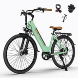 Movcan V80 Electric Bike, 1000W Motor 28MPH Ebike, 48V 13Ah Removeable Battery, 26'' City Cruiser Adult Electric Bicycles up to 70 Miles, 7-Speed Dual Disc Brake, Mountain E Bike for Commuting