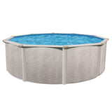 Aquarian Phoenix 21 Foot Round x 52 Inch Deep Steel Frame Above Ground Swimming Pool Set with Sand Filter, Pump, Ladder, Pool Liner, and Skimmer