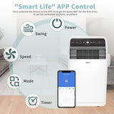 Shinco 12,000 BTU Portable Air Conditioner with WiFi, Portable AC Unit with Built-in Cool, 3-in-1 Cooling Fan & Dehumidifier for Rooms up to 450 Sq.Ft, Remote, 24H Timer, Installation Kits