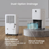 Kesnos 120 Pints Energy Star Dehumidifier for Home & Basement with Drain Hose, Front LED Display and 1.06 Gal Water Tank, Ideal for Spaces up to 6,500 Sq. Ft., Featuring Auto Defrost & Timer