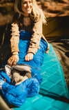 Kelty Rambler 50 Degree Synthetic Sleeping Bag – 3 Season Semi-Rectangular Camping Sleeping Bag, Unzips to Blanket for 2, Anti-Snag Zipper, Designed in Sunny Colorado, 2022 (Peat Green)