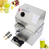 INTBUYING 110V Electric Sugarcane Juicer 800W Sugar Cane Juice Press Machine with Three 304 Stainless Steel Rollers, 2.4" Large Inlet, Max 660LB/H, Vertical Sugarcane Extractor for Home/Commercial