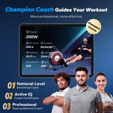Rowing Machine, MERACH Bluetooth Magnetic Rower Machine with Dual Slide Rail, 16 Levels of Electromagnetic Resistance, Max 350lb Weight Capacity, App Compatible, Rowing Machines for Home Use