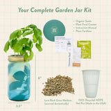 Modern Sprout Mason Jar Herb Garden Kit Indoor