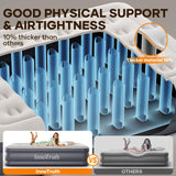 InnoTruth Air Mattress Queen with Built in Pump, Inflatable Mattress Blow up Mattress, Family Choice Award Winner, 18" Colchones Inflables Foldable Air Bed for Guest & Home, Ideal for Camping, 650lbs