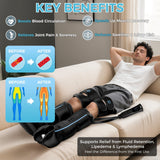 TGS Leg Massager with Heat and Compression FSA, Full Leg Massager for Circulation and Pain Relief, Professional Leg Recovery System, Compression Boots with 3 Heat 3 Intensities