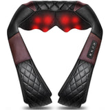 Neck Massager Back Neck and Shoulder Massager with Heat - Deep Tissue 4D Kneading Massage Pillow WOQQW