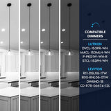 LUXRITE E12 Candelabra LED Light Bulbs 60 Watt Equivalent, 4000K Cool White, Enclosed Fixture Rated, Dimmable Chandelier Light Bulbs, 4.5W, 500 Lumens, HX10.5 Glass, Wet Rated, UL Certified (24 Pack)