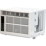 Whirlpool 6,000 BTU Window Air Conditioner with Dehumidifier, 115V, Window AC for Rooms up to 250 Sq. Ft., Living Room, Bedroom, or Kitchen, with Remote Control, Digital Display, and 24H-Timer, White