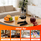 PYJJZU Manual Fruit Juicer Hand Press - Effortless Cast Iron Citrus Squeezer for Home - 304 Stainless Steel, Dishwasher Safe - Extract Fresh Juice from Pomegranate, Orange, Lemon - Non-Slip Base