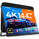 UPERFECT 19" 4K 144Hz Portable Monitor, 600 Nits 146% sRGB Gaming Monitor