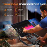 MERACH Magnetic Exercise Bike, Low Noise Stationary Bike, Easy Assembly