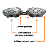 Jetboil Genesis Basecamp Camping and Overlanding Stove Cooking System with Camping Cookware Grey
