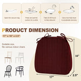downluxe Chair Cushions for Dining Chairs, Waterproof Kitchen Chair Pads,