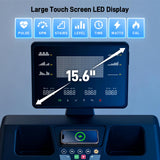 ERGOLIFE Stair Stepper Machine for Home Gym, Stair Climber with 25 Resistance Levels, 660 lbs Capacity, 7-Level Safety System, Natural Floating Step, Quiet Cardio Workout Machine with LED Touchscreen