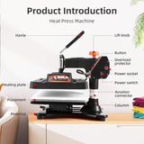 Heat Press Machine for T Shirts, 9 in 1 Auto Hat Heat Press Sublimation-12 X 15'' Towallmark