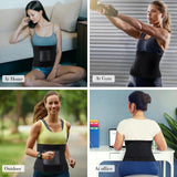Wlitri Waist Trainer Belt Waist Cincher Trimmer Ab Belt Tummy Control Body Shaper with Triple Wrap Women and Men Black M