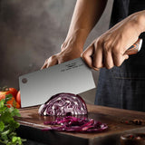 Aroma House Cleaver Knife Ultra Sharp Meat Cleaver 7 inch Butcher Knife. High Carbon German Stainless Steel Chef Knives for Kitchen and Restaurant
