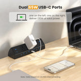 VILONG Desk Clamp Power Strip,130W Total Fast Charging Station