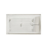 Swiss Madison Voltaire 54 x 30 Right Drain Soaking Alcove Bathtub in Glossy White with Integrated Overflow, Drain Included