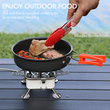 20Pcs Camping Cookware Mess Kit, Non-Stick Lightweight Camping Pots and Pans JUSFANE