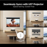 NothingProjector Projector Screen ALR, 100 inch Motorized Drop Down, Ambient Ceiling Light Rejecting, 4K UHD, Pull Down with Remote, Ultra Short Throw Projection, Wall Mount, Home Theater NothPJ