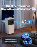 Portable Air Conditioners 12000 BTU 5-in-1 Smart WiFi APP Control, Cooling Dehumidifier Fan Sleep Mode, Window Kit, No Professional Installation, For Garage & Rooms Up to 600 Sq. Ft.