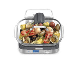Cuisinart Cookfresh Digital Glass Food Steamer for Cooking, 5-Liter Vegetable Steamer with 5 Pre-Programmed Settings, Keep Warm Function, Audible Alert, Dishwasher-Safe Pot, STM-1000, Stainless Steel