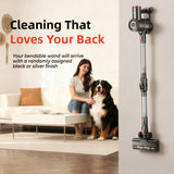 RONEAIR Cordless Vacuum Cleaner for Home,Cleans Under Furniture Without Bending,40Kpa 45Mins,Self-Standing,Powerful Stick Vacuum Cordless for Pet Hair,Hard Floors,Carpets,Car