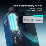 PIURIFY Flask Hydrogen Water Bottle | UP TO 8,630 PPB High-Purity H2 | 12 OZ | SPE/PEM Electrolysis | Self-Cleaning | Dual-Mode | 5000 mAh Battery | BPA-Free | Certified by H2 Analytics (Black)