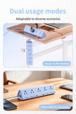 SMALLRT Blue Desk Clamp Power Strip with 6.5 FT Extension Cord, PD 40W USB-C Fast Charging Ports, 5 AC Outlets 4 USB-C 2 USB-A, Fits 2.1 inch Table Edges