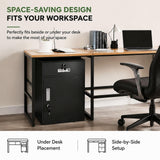 Metal File Cabinet Locking Filing Cabinet Under Desk Storage Organizer