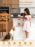 FOHERE Food Dehydrator, 5 BPA-Free Tray Dehydrators for Food and Jerky, Fruit, Herbs, Meat, Dog Treats, 48H Timer and 95-158°F Temperature Control, 400W Dehydrator Machine, 11.42" Stackable Trays