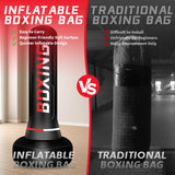Freestanding Punching Bag for Adult Teens, 70" Heavy Punching Bag with Boxing Gloves and Electric Air Pump for Beginners Kickboxing Training MMA Muay Thai Fitness Office Home Gym SPOXING