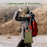 Camping Hammock with Rain Fly Tarp and Mosquito Net Portable Single Double Hammock Tent | Green FIRINER