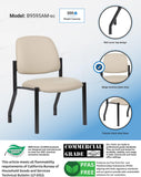 Boss Office Products Guest Chair, 300 lb. Weight Capacity, Beige