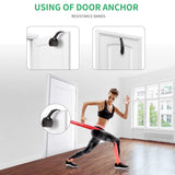 WIKDAY Resistance Bands, Pull Up Bands, Workout Bands for Exercise with Door Anchor, Loop Resistance Band Set, Elastic Bands for Body Stretching, Training at Home/Gym for Men & Women 10 Set