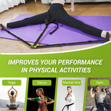 Premium 3-Bar Leg Stretcher Device | Adjustable Flexibility Equipment for Ballet, Yoga, Martial Arts & Home Gym | Stainless Steel | Non-Slip Handles | Adjustable & Portable M PAIN MANAGEMENT TECHNOLOGIES