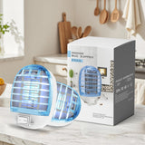 2 Packs Bug Zapper Indoor, Electronic Mosquitoes Killer Zapper with Blue Lights for Living Room, Baby Room, Kitchen, Bedroom(0518)