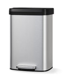 Garvee 13 gal / 50 L Stainless Steel Trash Can with Lid, Large Garbage Can for Kitchen
